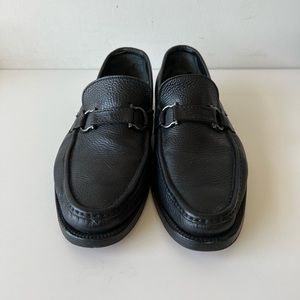 Ferragamo Black Leather Formal Shoes (size 9.5 3E)